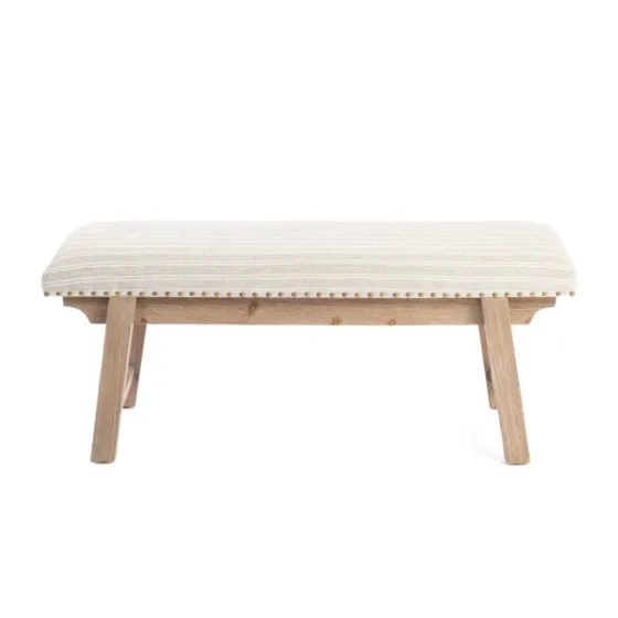 Remi Stripe Upholstered Bench-Kirkland's Home Best