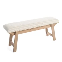 Remi Stripe Upholstered Bench-Kirkland's Home Best