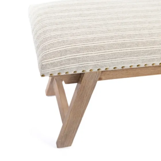 Remi Stripe Upholstered Bench-Kirkland's Home Best