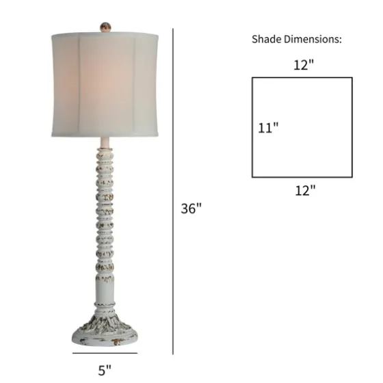Resin Distressed Spindle Buffet Lamp-Kirkland's Home Cheap