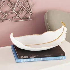 Resin Feather Bowl-Kirkland's Home Discount