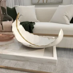 Resin Feather Bowl-Kirkland's Home Discount