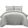 Reyna Ruffle 3-Pc. Full/Queen Quilt Set-Kirkland's Home Online