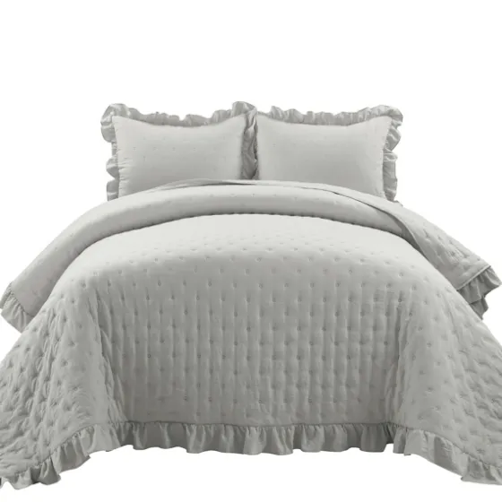 Reyna Ruffle 3-Pc. Full/Queen Quilt Set-Kirkland's Home Online