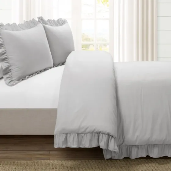 Reyna Ruffle 3-Pc. Full/Queen Duvet Set-Kirkland's Home Best