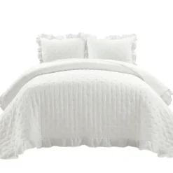 Reyna Ruffle 3-Pc. Full/Queen Quilt Set-Kirkland's Home Flash Sale