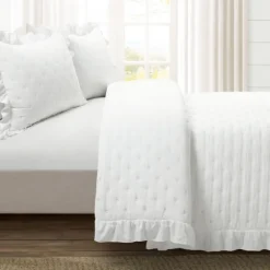 Reyna Ruffle 3-Pc. Full/Queen Quilt Set-Kirkland's Home Flash Sale