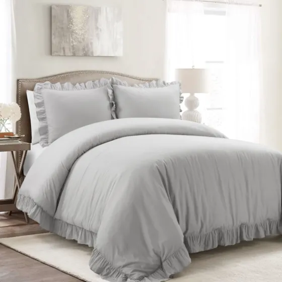 Reyna Ruffle 3-Pc. King Duvet Set-Kirkland's Home New