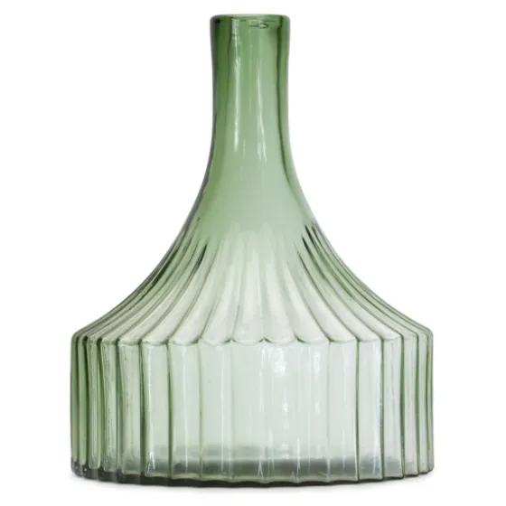 Ribbed Glass Bottle Vase, 10 In.-Kirkland's Home Sale