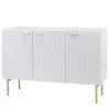 Ribbed Wood Sideboard Cabinet-Kirkland's Home Outlet