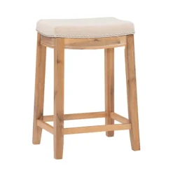 Riverdale Acacia Wood Counter Stool-Kirkland's Home Shop