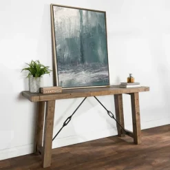 Roane Gray Reclaimed Pine Console Table-Kirkland's Home Clearance
