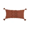 Roberta Rust Pom Pom Tassel Lumbar Pillow-Kirkland's Home Cheap