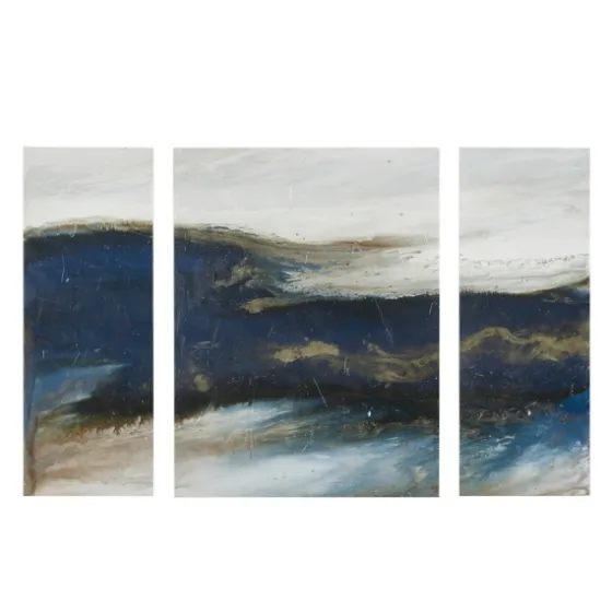 Rolling Waves Blur Canvas Art Prints, Set Of 3-Kirkland's Home Cheap