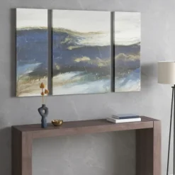 Rolling Waves Blur Canvas Art Prints, Set Of 3-Kirkland's Home Cheap