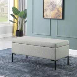 Ronaldo Woven Storage Bench-Kirkland's Home Outlet