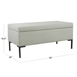 Ronaldo Woven Storage Bench-Kirkland's Home Outlet