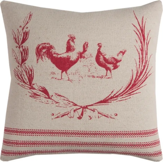 Rooster Cotton Pillow-Kirkland's Home Outlet