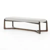 Roscoe Brunswick Pebble Upholstered Bench-Kirkland's Home Best