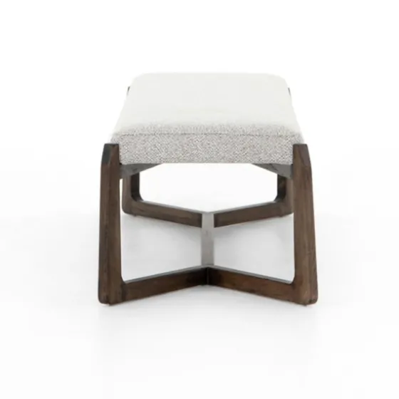 Roscoe Brunswick Pebble Upholstered Bench-Kirkland's Home Best