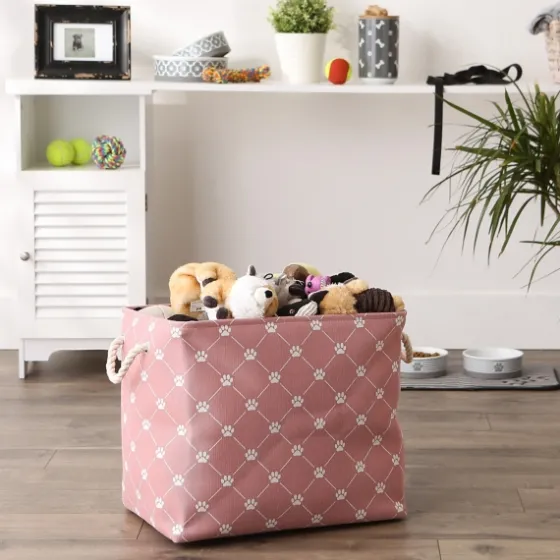 Rose Paw Trellis Rectangle Basket, 17.5 In.-Kirkland's Home Sale