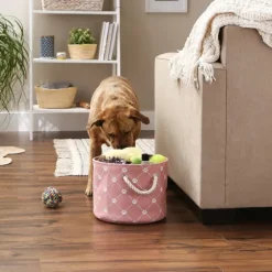 Rose Paw Trellis Round Basket, 12 In.-Kirkland's Home Online
