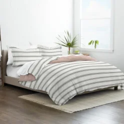 Rose Pink Echo Stripe 2-Pc. Twin Duvet Cover Set-Kirkland's Home Outlet