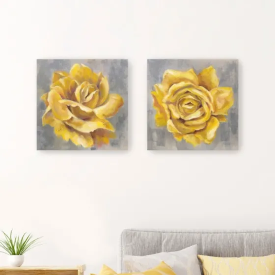 Roses Giclee Canvas Art Prints, Set Of 2-Kirkland's Home Fashion