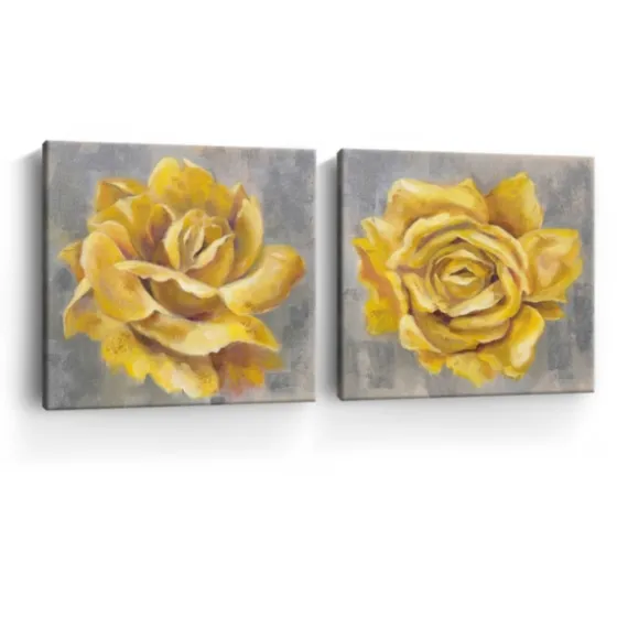 Roses Giclee Canvas Art Prints, Set Of 2-Kirkland's Home Fashion