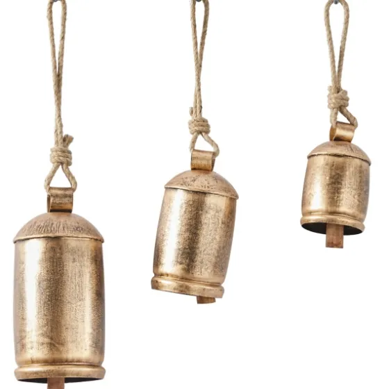 Round Aged Hanging Bells, Set Of 3-Kirkland's Home Cheap
