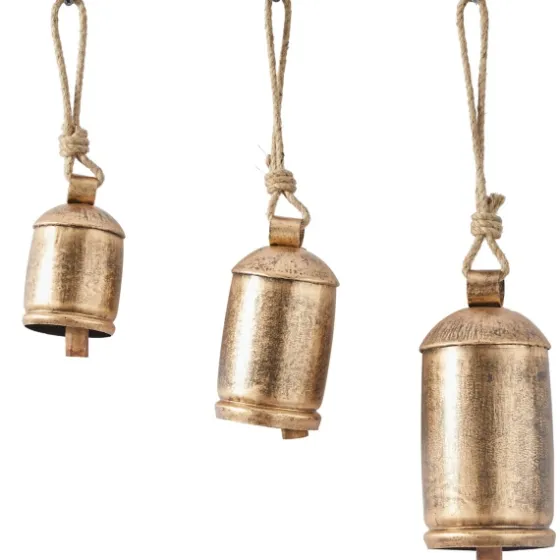 Round Aged Hanging Bells, Set Of 3-Kirkland's Home Cheap