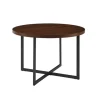 Round And Black X Base Dining Table-Kirkland's Home Outlet