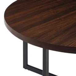 Round And Black X Base Dining Table-Kirkland's Home Outlet