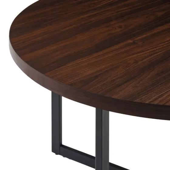 Round And Black X Base Dining Table-Kirkland's Home Outlet