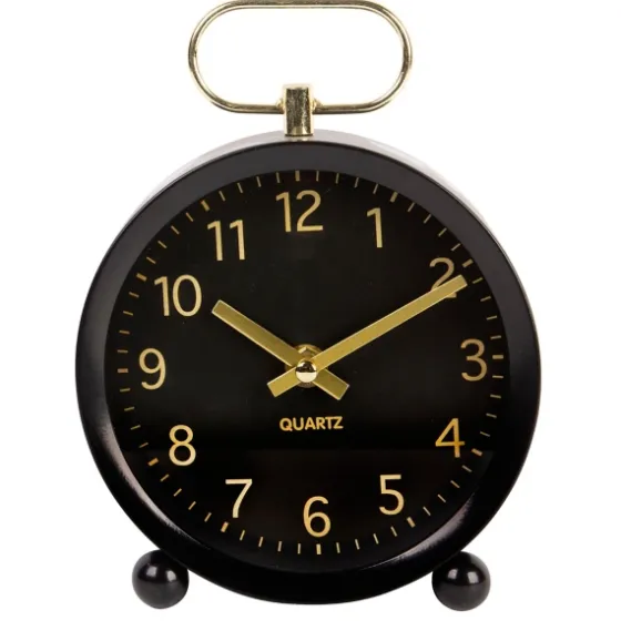 Round And Gold Tabletop Clock-Kirkland's Home Online
