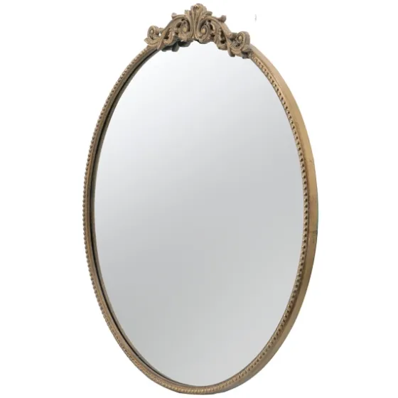 Round Antique Floral Scroll Mirror, 32 In.-Kirkland's Home Fashion