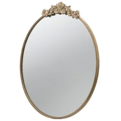 Round Antique Floral Scroll Mirror, 39 In.-Kirkland's Home Best