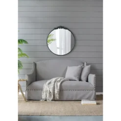 Round Antique Floral Scroll Mirror, 32 In.-Kirkland's Home Online