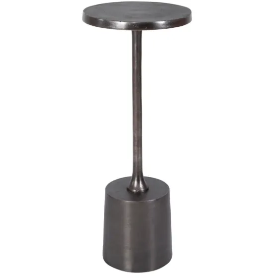 Round Antique Nickel Accent Table-Kirkland's Home Flash Sale