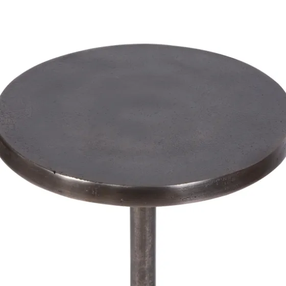 Round Antique Nickel Accent Table-Kirkland's Home Flash Sale