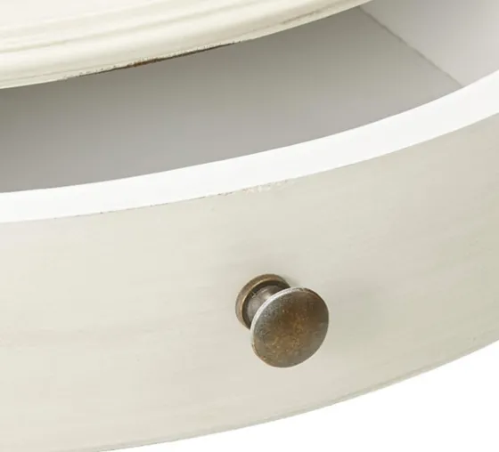 Round Antique Pedestal Accent Table-Kirkland's Home Sale