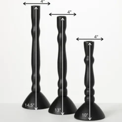 Round Base Taper Candle Holders, Set Of 3-Kirkland's Home Shop