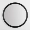 Round Black Wood Ridged Mirror-Kirkland's Home Online