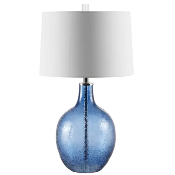 Round Blue Textured Glass Table Lamp-Kirkland's Home Best Sale