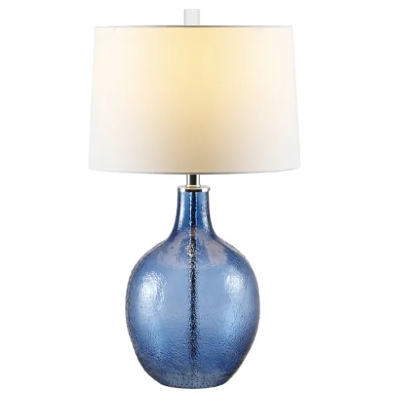 Round Blue Textured Glass Table Lamp-Kirkland's Home Best Sale