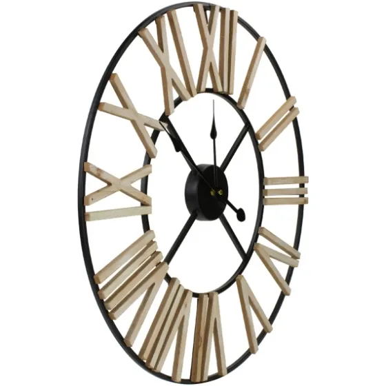 Round Carved Block Open Face Wall Clock-Kirkland's Home Best