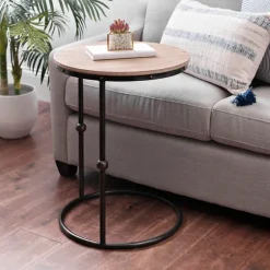 Round C-Table With Beaded Base-Kirkland's Home Clearance