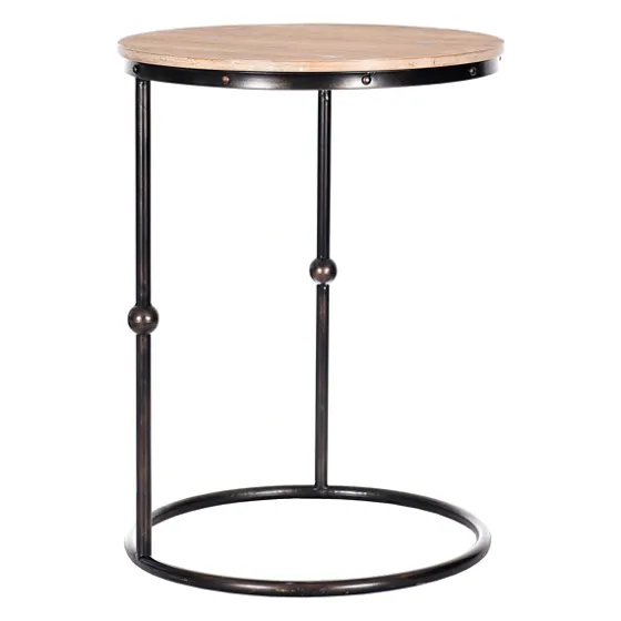 Round C-Table With Beaded Base-Kirkland's Home Clearance