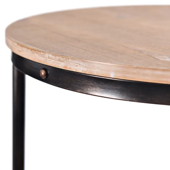 Round C-Table With Beaded Base-Kirkland's Home Clearance