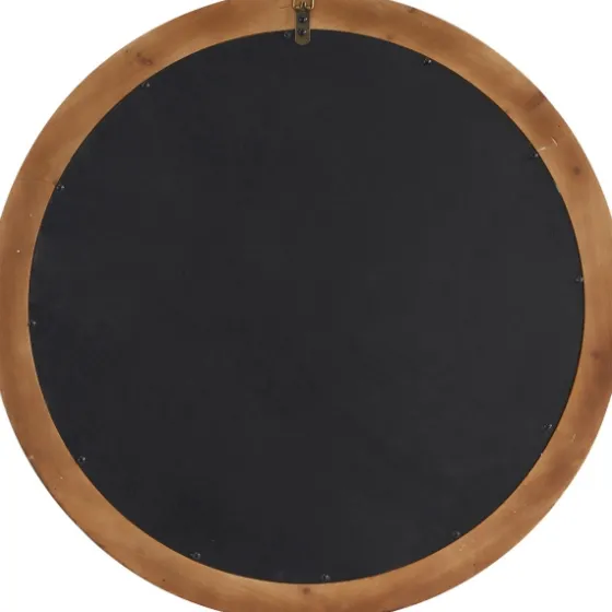Round Distressed Beaded Wall Mirror, 28 In.-Kirkland's Home Fashion